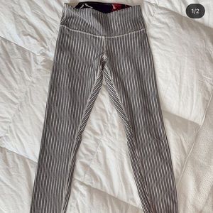 Striped lulu lemon leggings